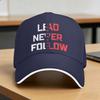 Lead Never Follow Leaders Casual Baseball Cap Summer  Trucker Hat  Tennis Snapback Cap Women Men Fashion Baseball Caps