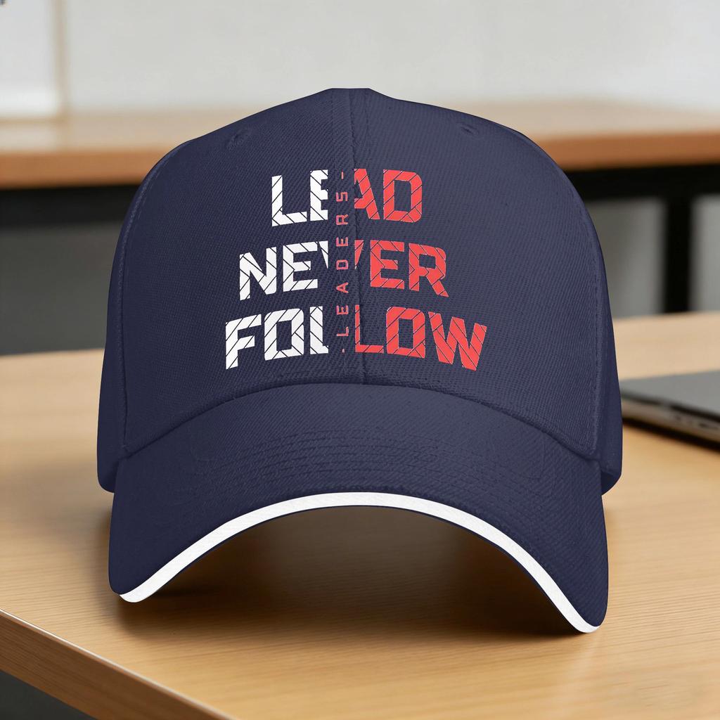 Lead Never Follow Leaders Casual Baseball Cap Summer Trucker Hat Tennis Snapback Cap Women Men Fashion Baseball Caps