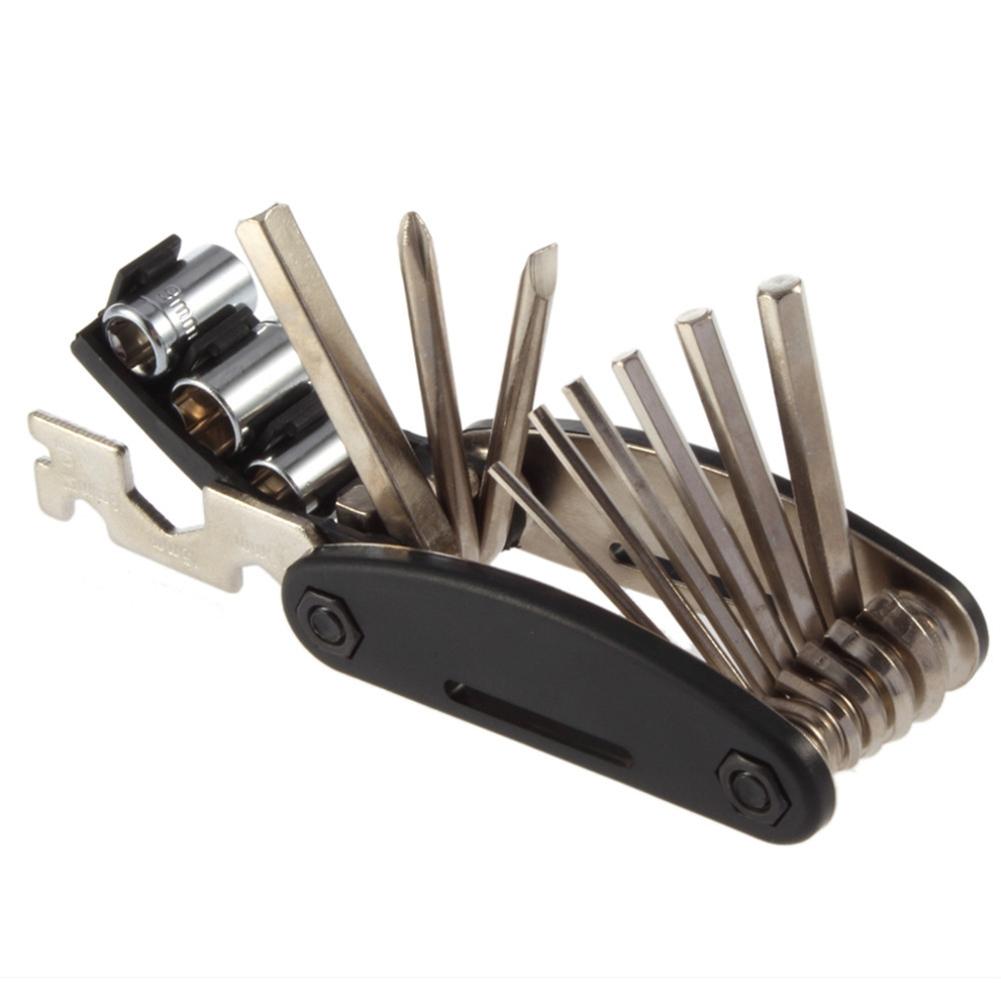 16 In 1 Bike Bicycle Multi Repair Tool Kit Bike Bicycle Tools Repairing Set Bike Repair Tool Kit