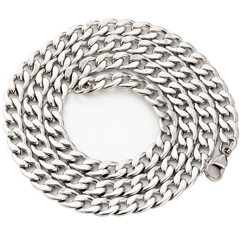 European Korean Style Bold Titanium Steel Street Hip Hop NK Chain Necklace