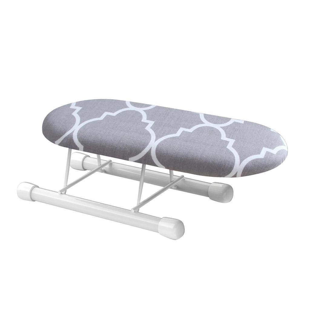 Small Folding Ironing Board with Folding Legs Removable Cover Ironing Cuffs Tabletop Ironing Board Portable Iron Board