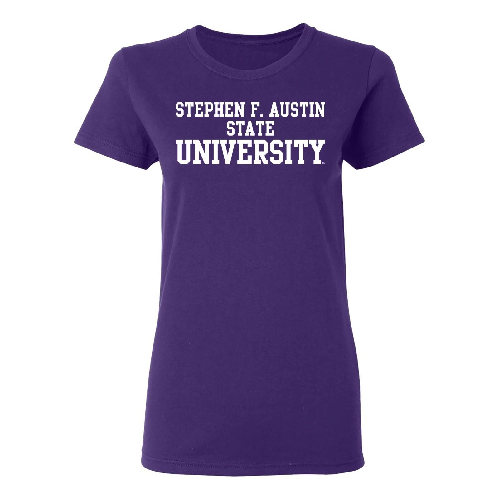Stephen F Austin State Lumberjacks Basic Block Women s T-Shirt - Purple L
