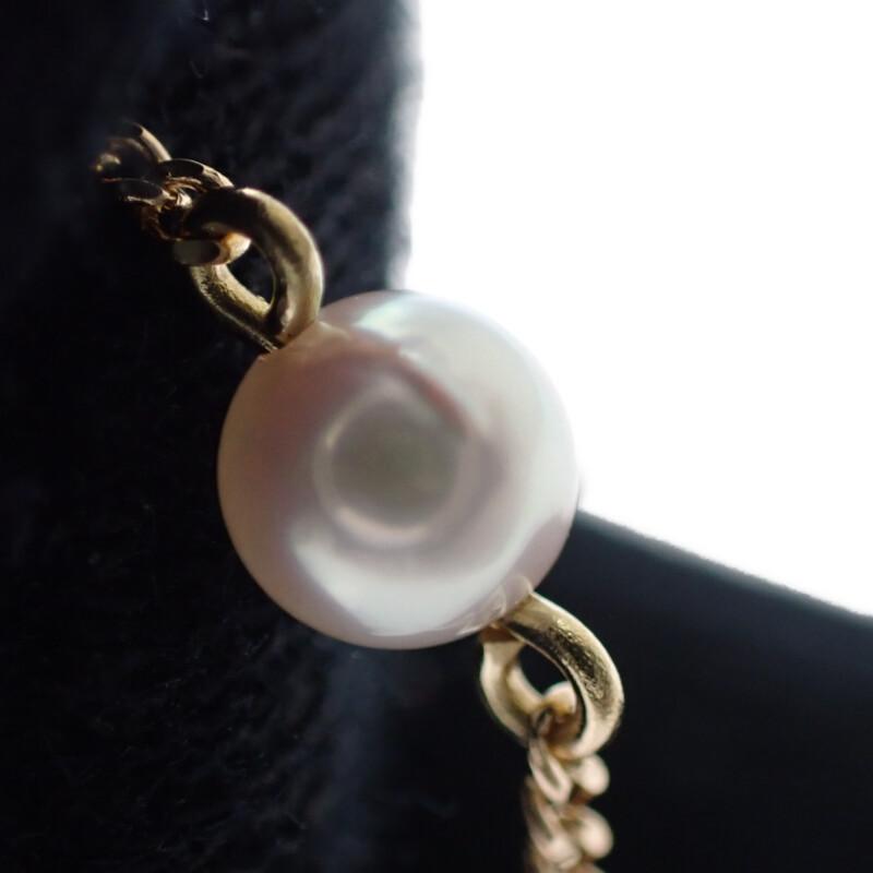 no brand  Necklace Pearl/K18 yellow gold Women