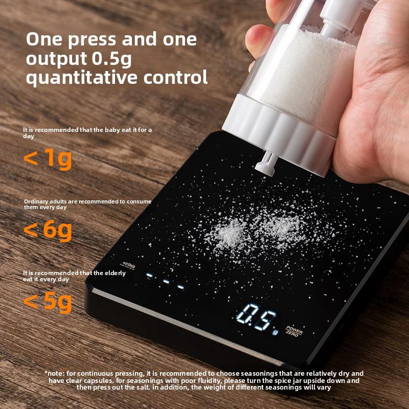 Household Quantitative Kitchen Press Metering Salt Control Bottle