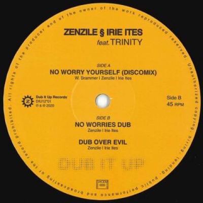12inch Record ZENZILE, IRIE ITES, TRINITY - No Worry Yourself (Discomix) / No W DIU1201 Dub It Up 2020 Europe Reggae, Ska & Dub