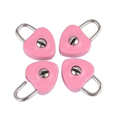 1Set Luggage Lock Archaize Padlocks Heart Shaped Old Antique Vintage Style Security Key Lock Portable Mini Journal Book Lock
