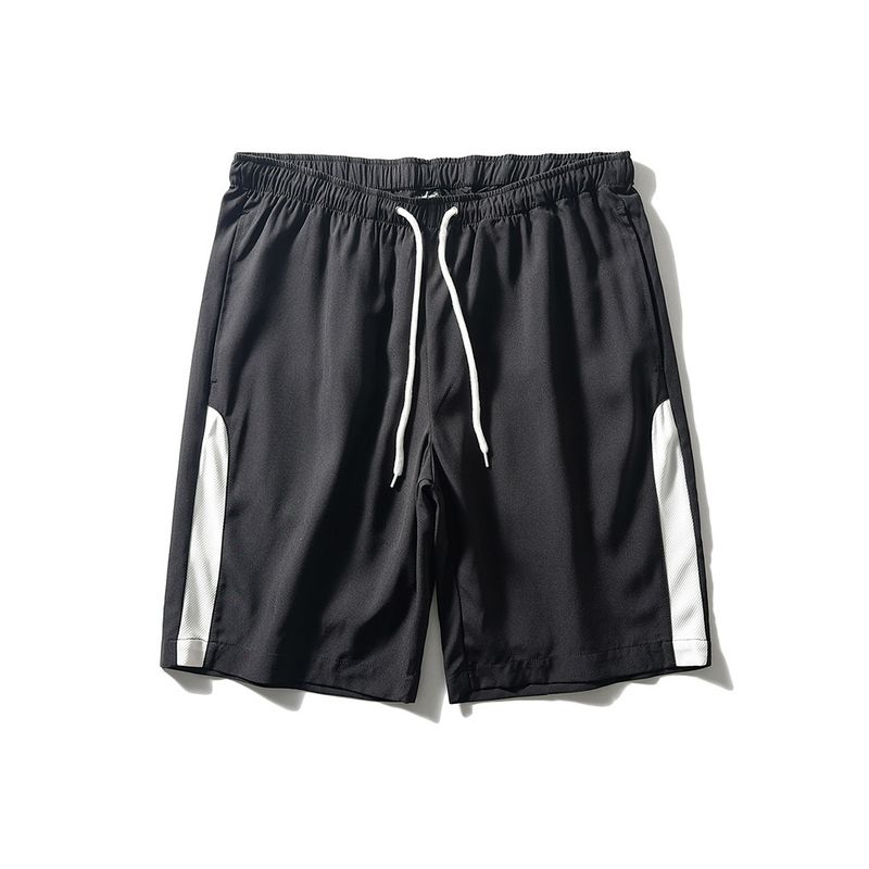 Men s Quick-Dry Ice Silk Summer Thin Sports Shorts for Running and Fitness, Five-Point Pants, Export Men s Casual Pants Black 3XL