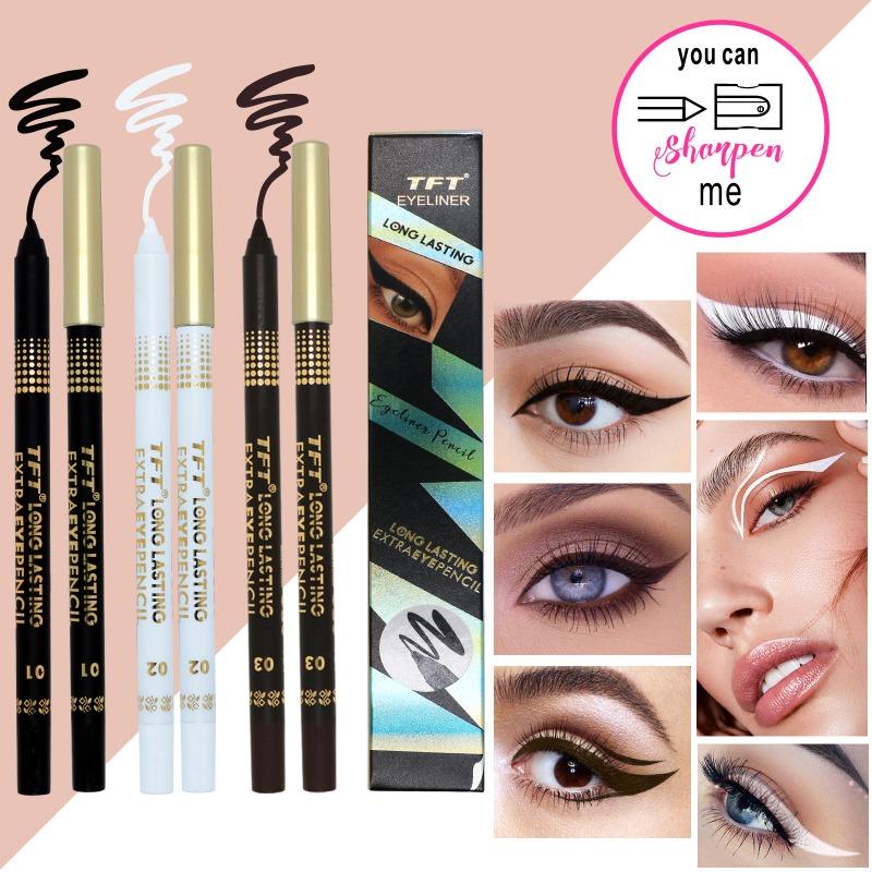 Wasserdichter, nicht verschmierender wasserdichter Eyeliner, schnell trocknender, permanenter Eyeliner für Damen, Make-up-Werkzeug