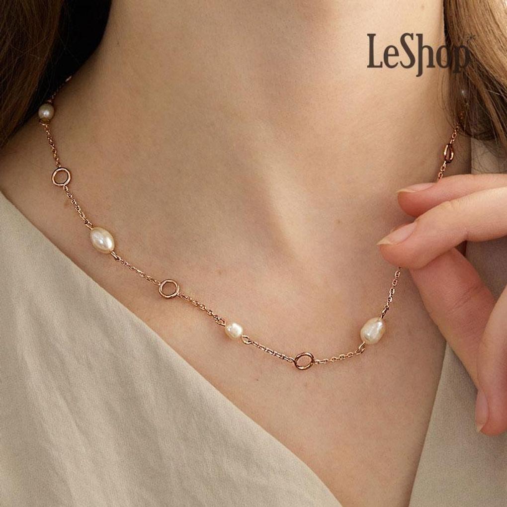 

[LeShop] 14K Freshwater Bubble Necklace (Gold Plated)_LJ5057BRN