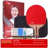 Tianji Blue Professional Grade Shakehand Table Tennis Racket with Eight-Star Blue Sponge Backhand Grip