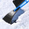 Double Head Car Snow Removal Shovel 2 In 1 Ice Scraper Snow Brush For Car Windshield Extra-Long Snow Shovel