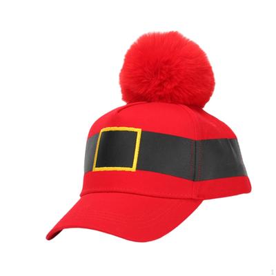 Baseball Cap Hat Christmas with Pompom for Women Men