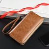 Men's Long Zipper Wallet High Quality Pu Leather Wallet for Men RFID Blocking Business Clutch Bag Credit Card Holder Purse Man