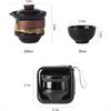 Portable Kungfu Teapot Tea Pot Set Ceramic Gongfu Teaset with 3 cup for One Set in One Bag Travel Tea Set Tea Pot for Tea Lover