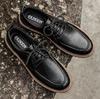 Autumn New Men Shoes Brogue Casual Shoes Men Genuine Leather Shoes Work Boots Business Casual Sneakers