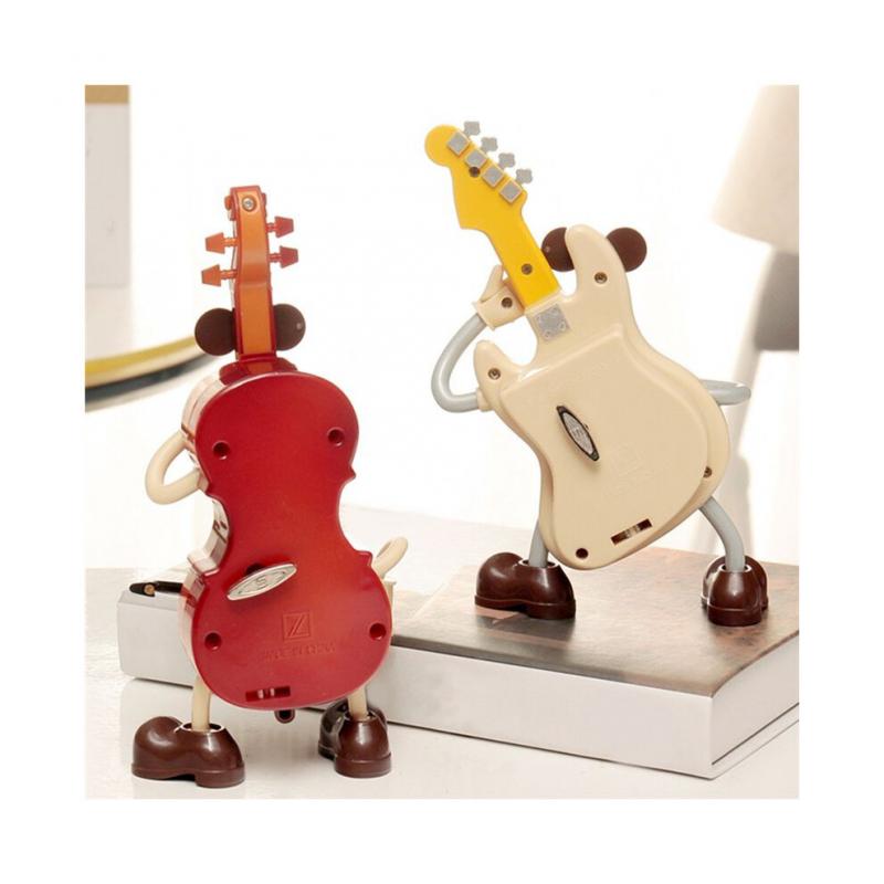 Spieluhren für MäDchen, MäDchen-SchmuckkäStchen, Spieluhren, Spieluhr mit Automatischer Swing-Gitarre und Violine, Dekoratives Ornament für Den