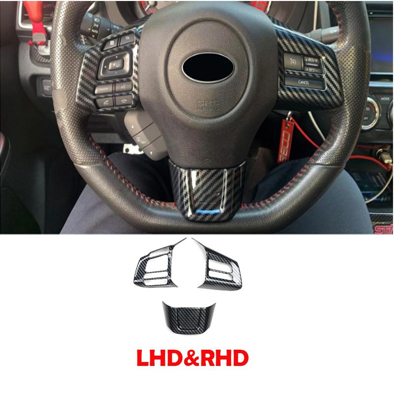 LHD RHD For Subaru WRX STI XV 2014- ABS carbonfiber Interior Accessories door handle window switch AT Gear Shift Box Panel