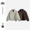 Japanese Retro Men's Cotton Workwear Jacket - Loose Fit, Winter Lapel Style (Model MY95412)