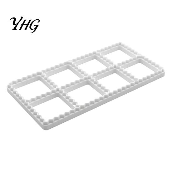 Professional Wonton Press Ravioli Maker Mold, 8-Cavity Dumpling with Zigzag Edge, PLA Food-Safe Manual Pasta Making Mold Kitchen Tool for Pie,