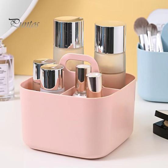 Stackable Desk Organizer Storage Box with Handle Large Capacity Multiple Compartments Pencil Holder Caddy Organizer