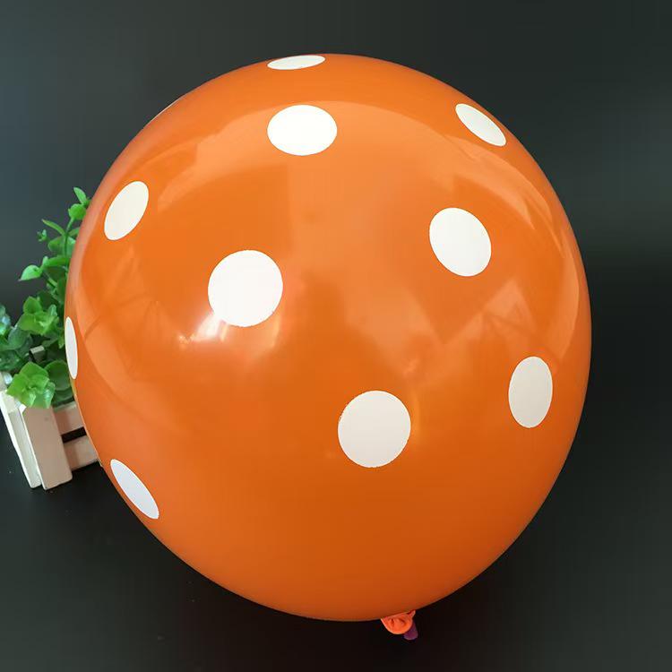 Candy Color Polka Dot Balloons 12" 280g for Children's Day & School Event Decoration