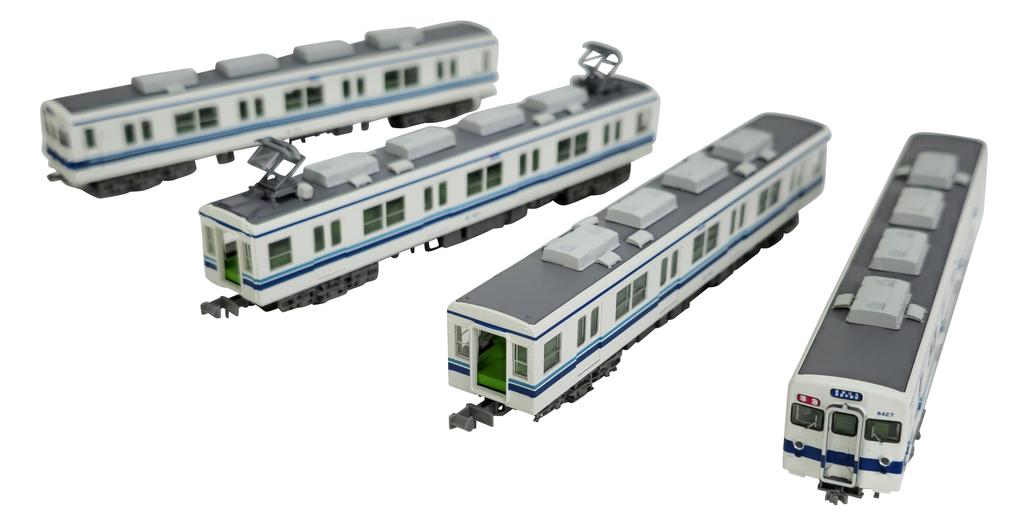 Tomytec Railway Collection Tetsuro Tobu Railway 8000 Series Early Repair Car 8127 Formation 4 Car Set Diorama Supplies 335313