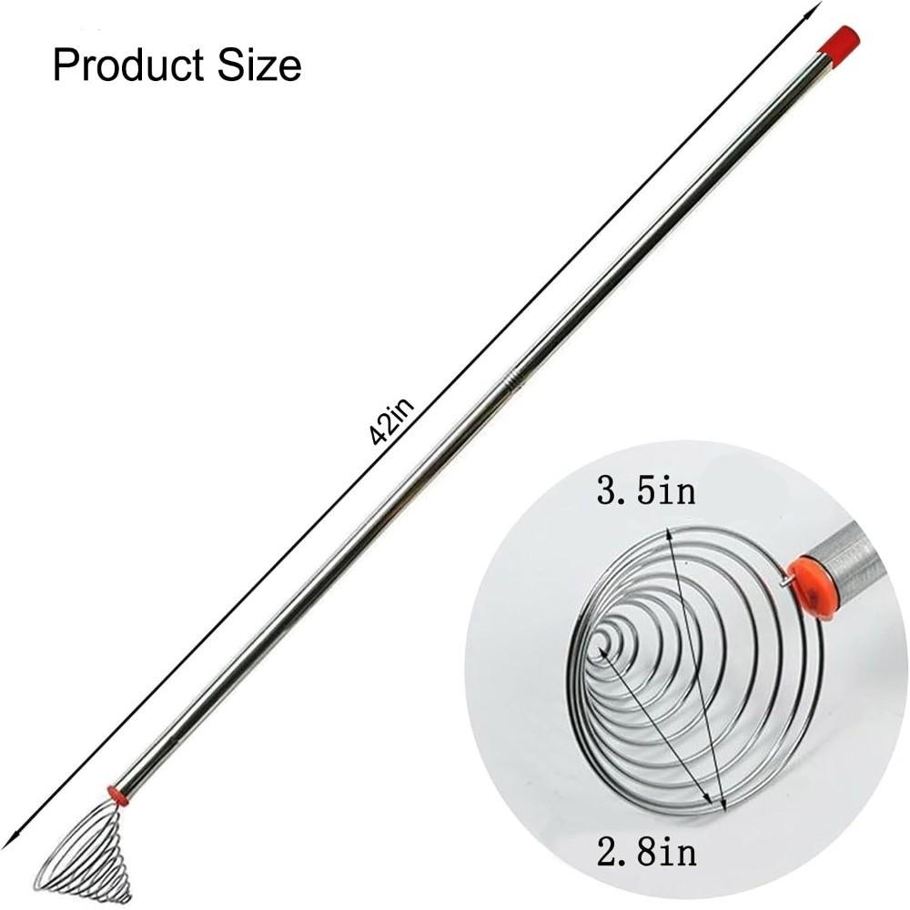 New Stainless Steel Egg Picking Artifact Portable Removable Egg Grabber Adjustable Fruit Picker Farm