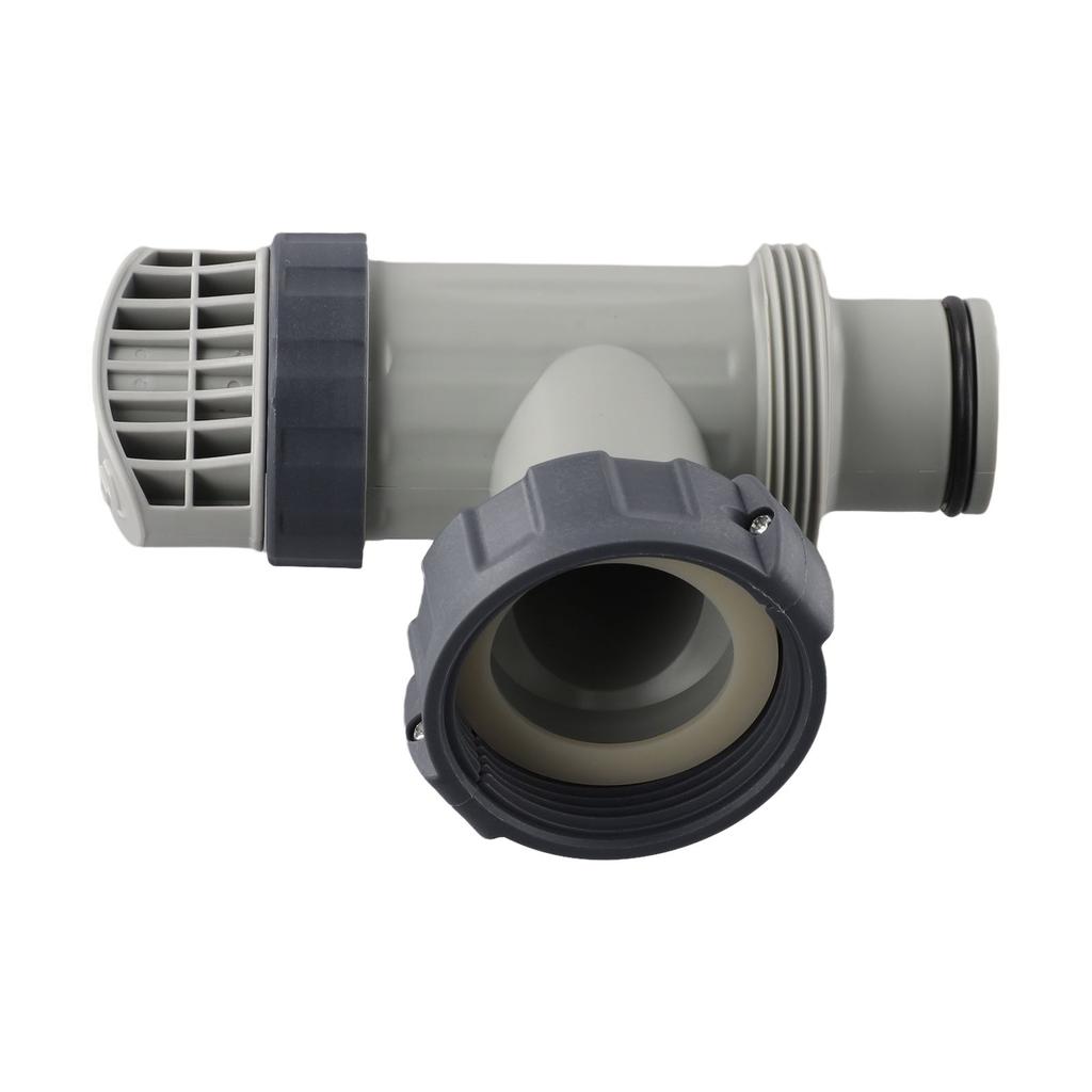 Zawór przepustowy do basenu z adapterem węża typu B do kompatybilności z Intex z zaworem odcinającym do kontroli przepływu wody