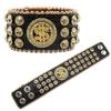 Popular European and American Luxury Rhinestone Bracelets Design Diamond-encrusted PU Leather Bracelets