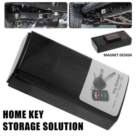 Magnetic Key Secret Box Portable Car Hidden Black Storage Case Creative Secure Key Organizer for Home Office Safe