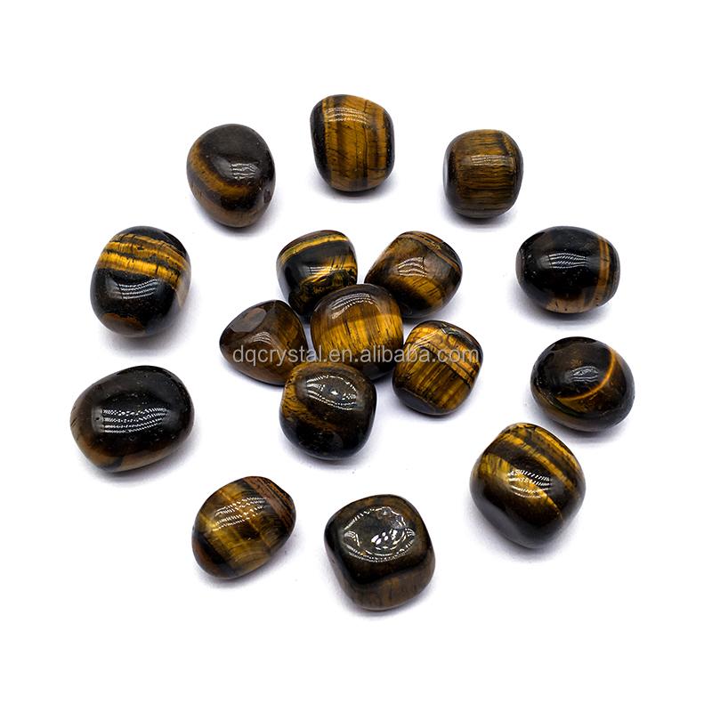 Natural Tiger Eye Tumble Stone Crystal Craft Tiger Eye Gravel Tumble for Home Decoration