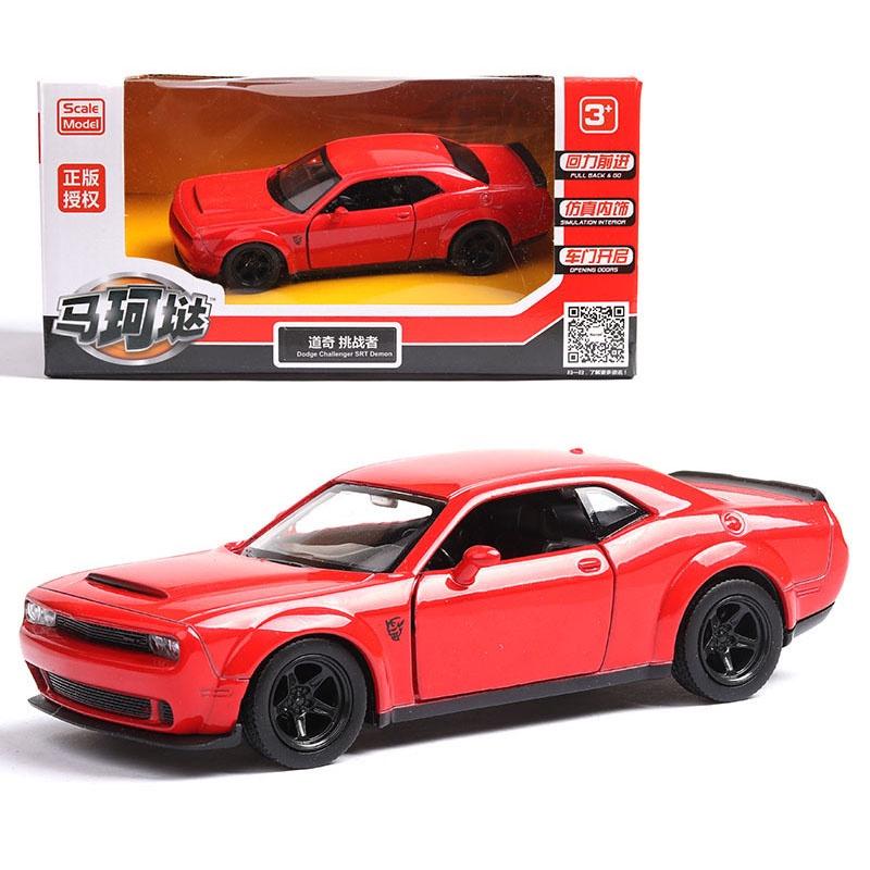 Premium Qualität 1/36 Dodge Challenger Srt Demon Legierung Diecast Automodell für Sammler