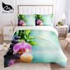 Stone Pattern Bedding Set King Queen Size 3D Bricks Wall Print Duvet Cover 2/3pcs Home Textile Zen Stone Polyester Quilt Cover
