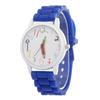Korean Style Cute Student Quartz Watch with Colorful Numbers and Silicone Strap