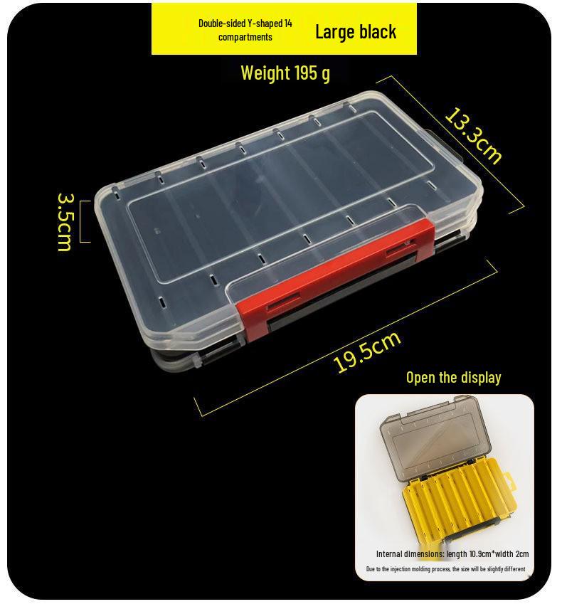 Double-Layer Fishing Lure Box - Tackle and Accessory Storage