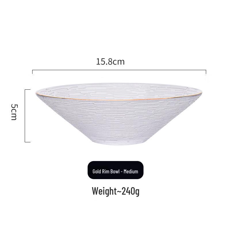 ZISIZ Glass Serving Bowl Set