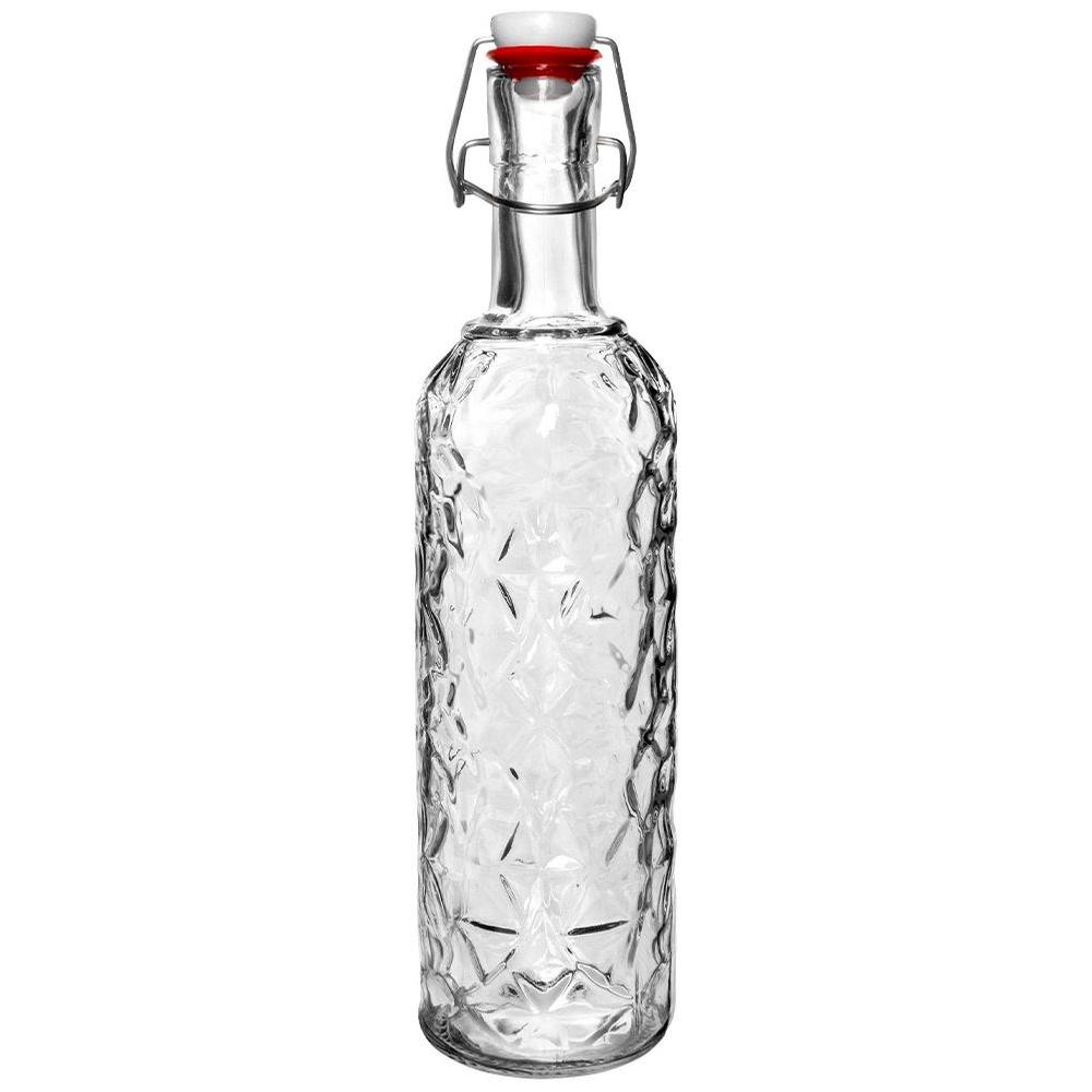 Butelka Szklana z Korkiem Klipsem na Wino Nalewkę Likier Syrop Sok 1,1L
