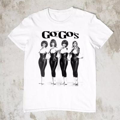 NEU Der Go-Go039;s Kurzarm Klassisches Weiß Alle Größen Hemd BL615 Unisex T-Shirt