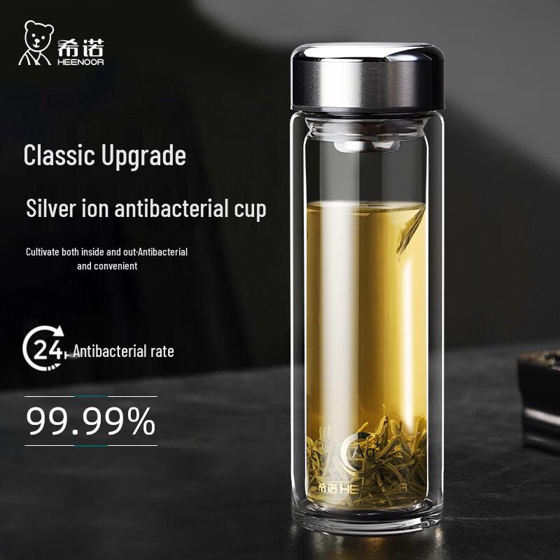 Sinuo Double-Layer Insulated Glass Water Bottle