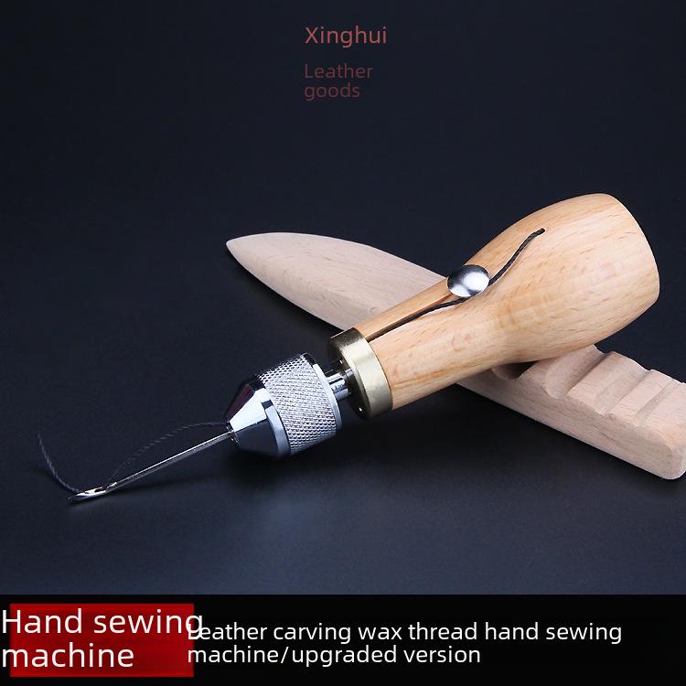 DIY Leather Craft Hand Sewing Machine with Carving and Diamond Cutting Tools
