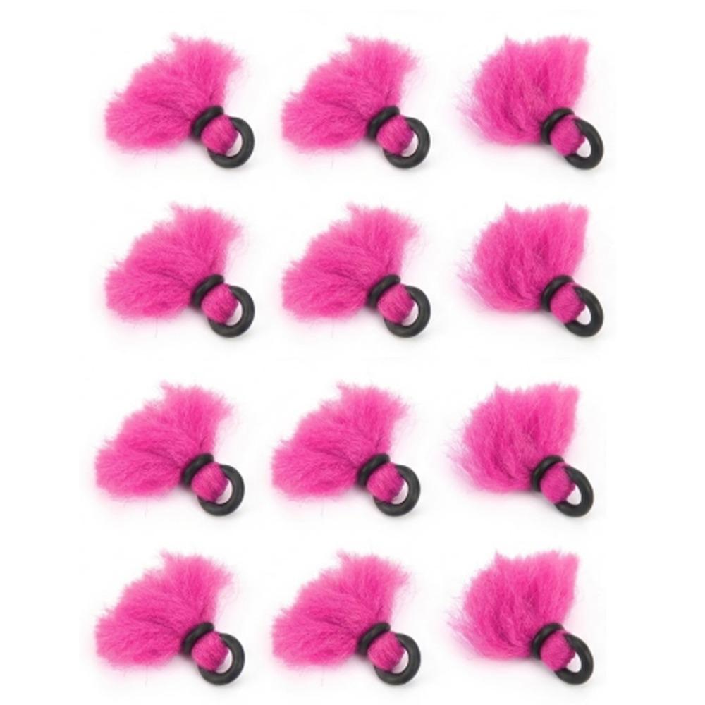

12PCS High Visibility Fly Fishing Float Precise Drift Lightweight Fishing Bobbers 33mm Lenght 5 Colors Hook Floats розовый