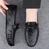 2025 Sommer Penny Loafer Herren Freizeitschuhe Atmungsaktive Herren Mokassins Leder Slipper Flats Leichtgewichtige Herren Fahrschuhe