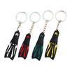 2pcs Novelty Flippers Key Chain Holder Keyring Keychain