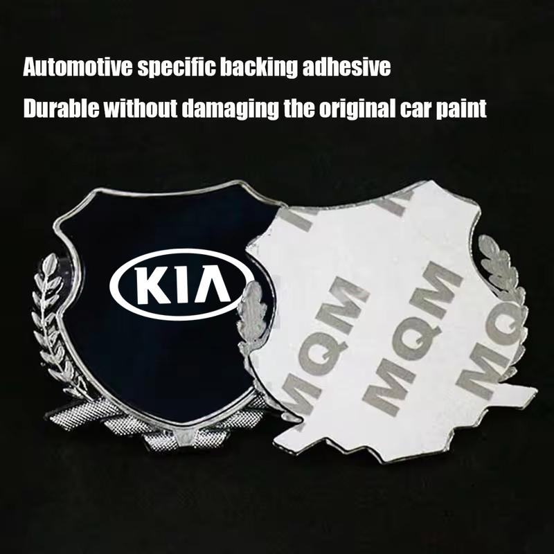 For Kia Sportage Morning Ceed Picanto Rio ProCeed Niro Stonic Optima Metal Car Sticker Mai Sui Side Logo Window Body Car Logo