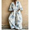 2026 Bohemian Jumpsuit With Pockets Loose Wide Leg Romper Women Streetwear