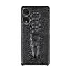 Honor 30/30 Pro Genuine Leather Case - Cowhide Dragon Head Pattern, Half-Cover Design, Fits Honor 30 Youth Edition