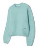 CGP (Women) Wave Logo Soft Semi-Crop Knit_Mint