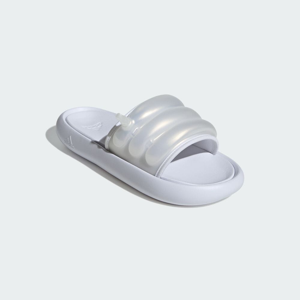 Adidas ZPLAASH SLIDES Footwear White Sandals Slide Unisex Sportswear IF6498 Footwear White / Footwear White / Footwear White