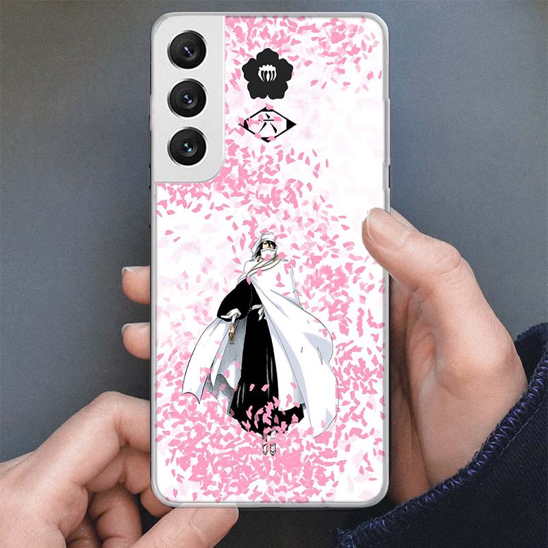 Bleach Kuchiki Byakuya Phone Case For Samsung Galaxy S25 S24 S23 S22 Ultra S21 S20 FE S10 Plus S10E + S25U Soft Cover Shell