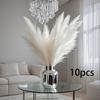 10pcs Artificial Pampas Grass Bouquets - 21.65inch Tall Fabric Feather Decor, Boho Nordic Home Decor for Weddings, Parties, Living Room, Bedroom